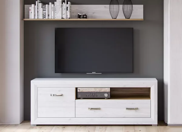 Тумба ТВ Мальта RTV1D1S лиственница сибирская/орех лион Тумба ТВ Мальта RTV1D1S лиственница сибирская/орех лион