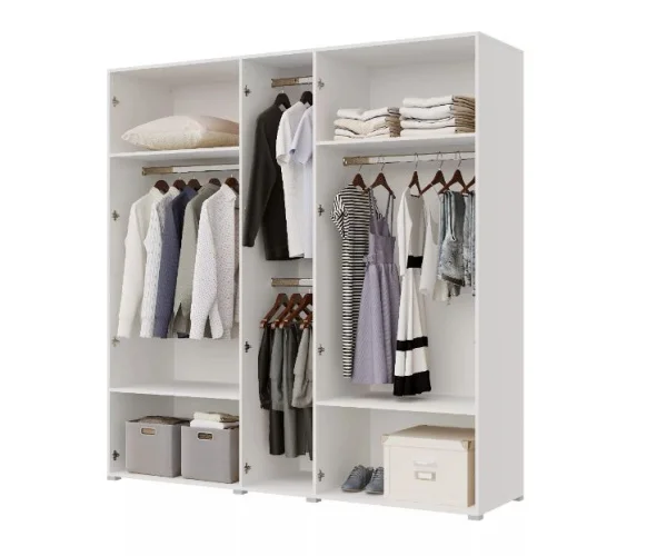 Шкаф 5-ти створчатый Бостон 2000 белый/дуб сонома