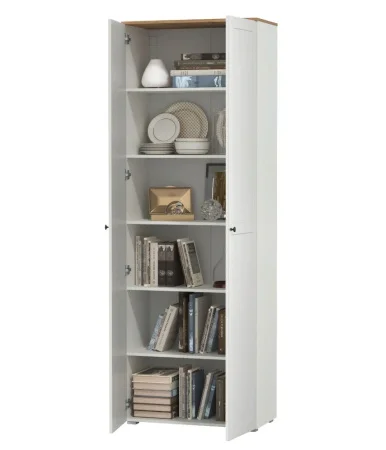 Шкаф Остин 16.307 белый шагрень/дуб крафт золотой