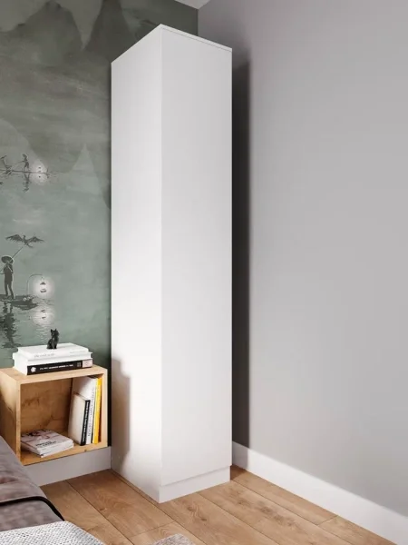 Шкаф Мори МШ 400.1 белый (с полками)