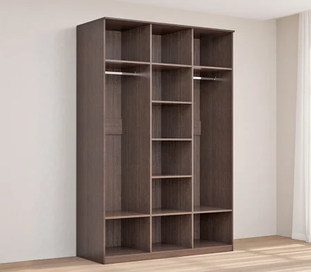 Шкаф 3-створчатый Кэт-4 венге/caiman темный