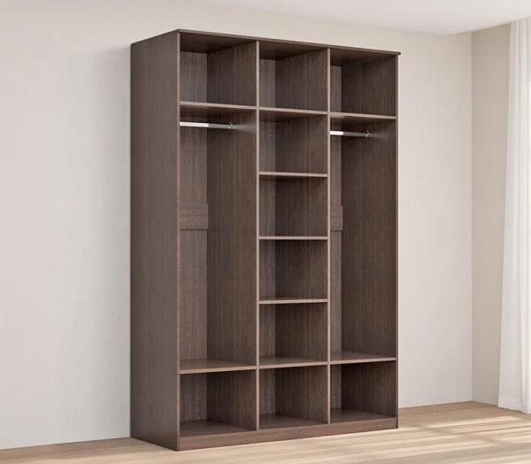 Шкаф 3-створчатый Кэт-4 венге/caiman темный