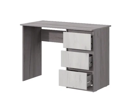 Стол письменный Соната дуб крафт серый/дуб крафт белый
