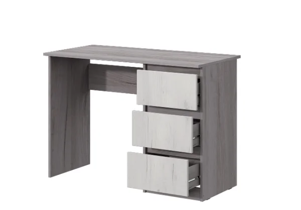 Стол письменный Соната дуб крафт серый/дуб крафт белый