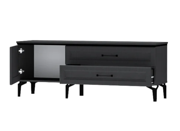 Тумба под телевизор Шарм Т-2 антрацит/рамка