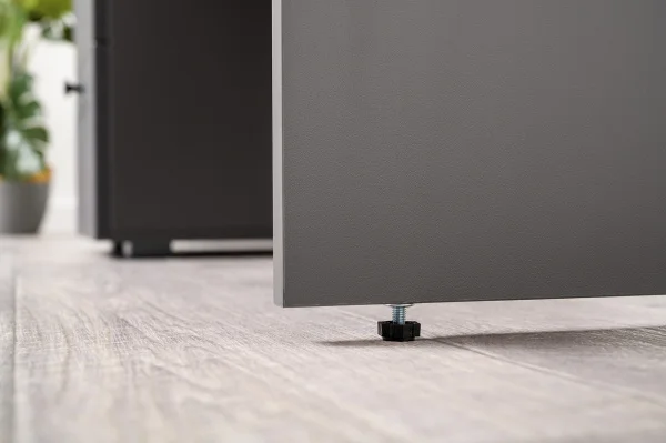 Стол письменный Остин 12.159 серый графит/дуб крафт золотой