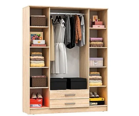 Шкаф 4-х створчатый Мартина дуб сонома/белый