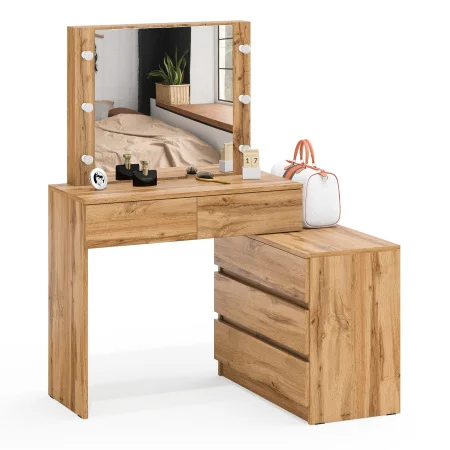 Стол косметический с подсветкой 110 дуб вотан