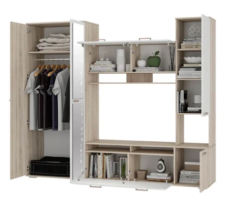 Гостиная Лукас дуб сонома/белый