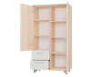 Стеллаж Копенгаген без стекла дуб сонома/белый матовый