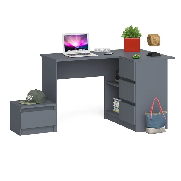 Комплект Мори Стол компьютерный МС-16 + Тумба ТПМ 400.1 графит