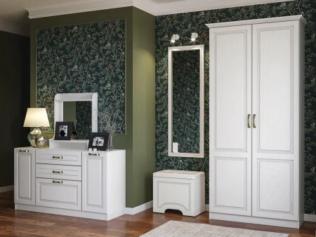 Шкаф для одежды Ливерпуль 13.134 ясень ваниль/белый