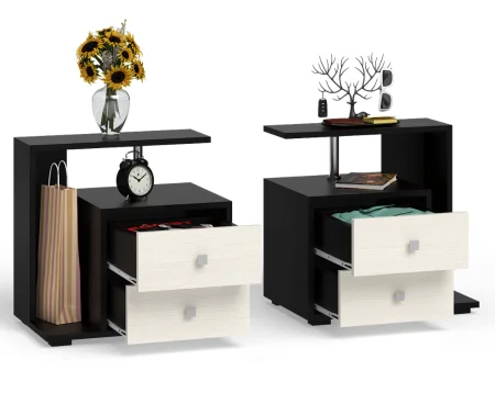 Тумба прикроватная Камелия венге/дуб лоредо (2 шт.) Тумба прикроватная Камелия венге/дуб лоредо (2 шт.)