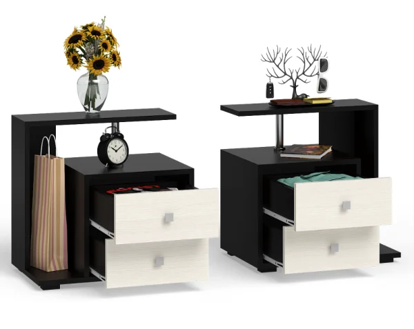 Тумба прикроватная Камелия венге/дуб лоредо (2 шт.) Тумба прикроватная Камелия венге/дуб лоредо (2 шт.)