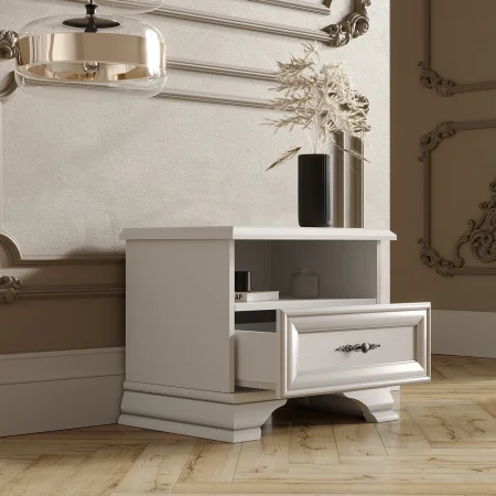 Тумба прикроватная Кентаки KOM1S белый