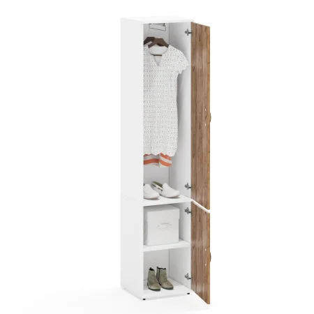 Пенал Лидер-8 МД 21Б белый шагрень/крафт золото