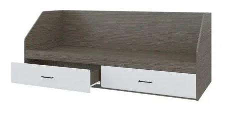 Кровать Ненси 800/2 ящика венге/белый глянец