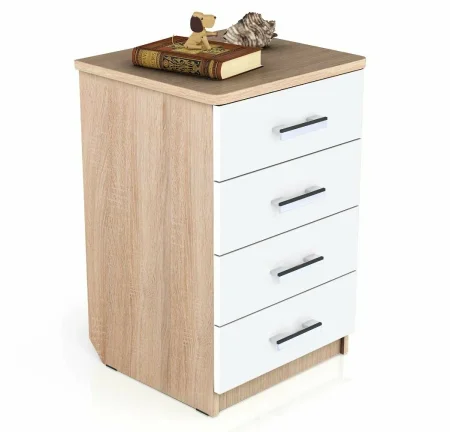 Комод К-2 дуб сонома/белый