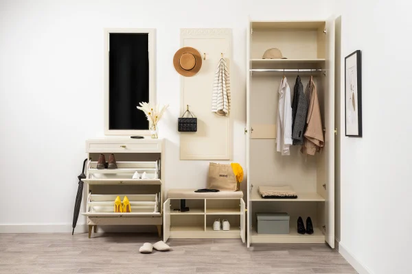 Модульная прихожая Марион слоновая кость