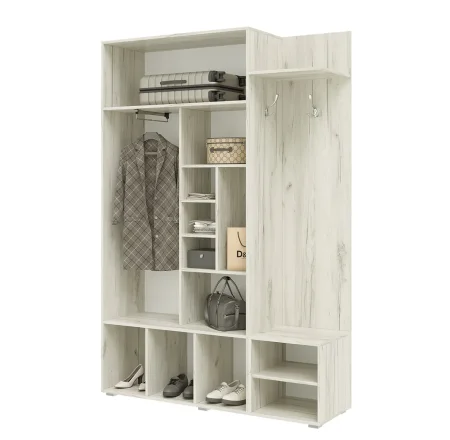 Прихожая Стелла дуб крафт белый