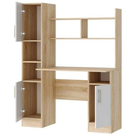 Стол письменный ПКС-6 дуб сонома/белый глянец