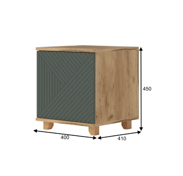 Тумба прикроватная Ньерд 1 створка дуб вотан/можжевельник Тумба прикроватная Ньерд 1 створка дуб вотан/можжевельник