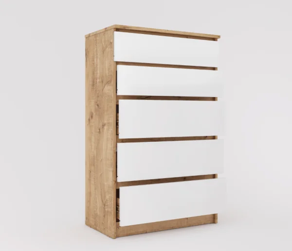 Комод Охта Лайт 700.5 дуб вотан/белый Комод Охта Лайт 700.5 дуб вотан/белый