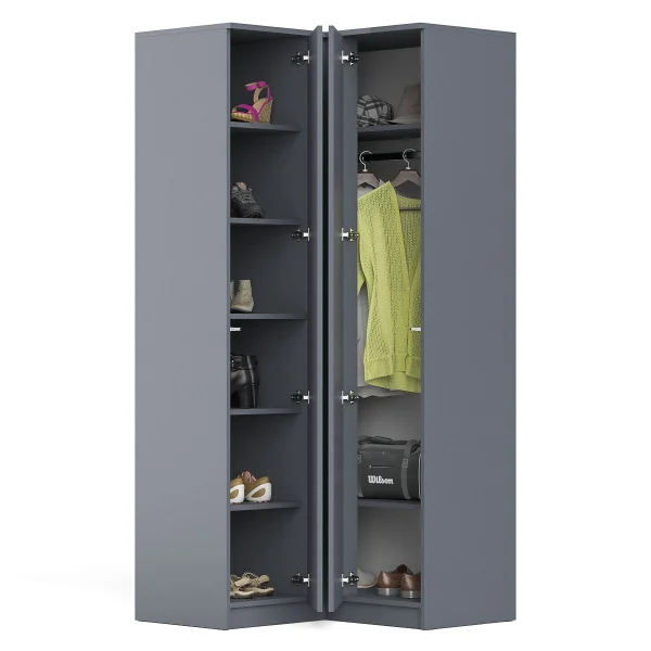 Угловой шкаф МШУ 960.1 графит Угловой шкаф МШУ 960.1 графит