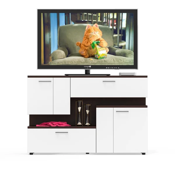 Тумба под ТВ С-1 1400 венге/белый