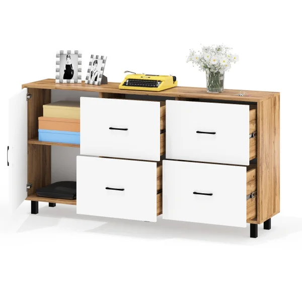 Комод 125-1704 дуб вотан/белый Комод 125-1704 дуб вотан/белый