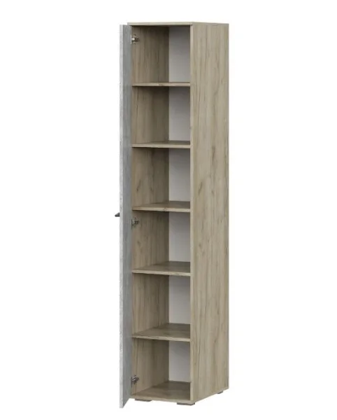 Шкаф Бостон ШК-400 дуб крафт серый/бетонный камень