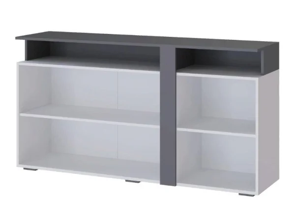 Комод Таормина белый/серый графит Комод Таормина белый/серый графит