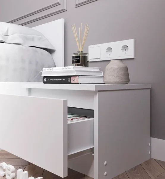 Тумба прикроватная Мори ТПМ 400.1 белый Тумба прикроватная Мори ТПМ 400.1 белый