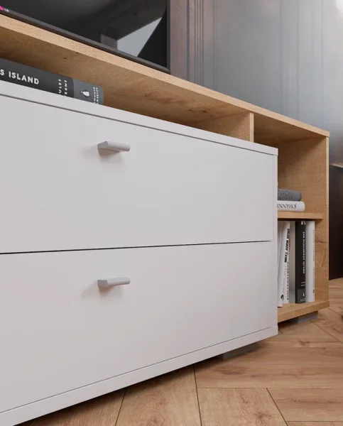 Комод-тумба Ланс К202 белый/дуб бунратти