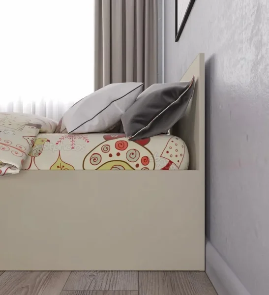 Кровать односпальная Мори КРМ 900.1 сатин Кровать односпальная Мори КРМ 900.1 сатин