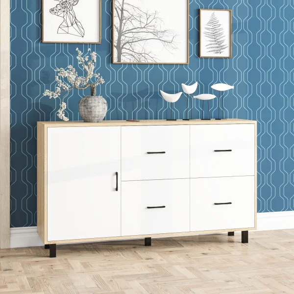 Комод 125-1504 дуб сонома/белый Комод 125-1504 дуб сонома/белый