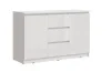 Комод Челси 1200 (2 двери 3 ящика) белый/белый глянец