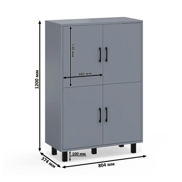 Комод 126-804 графит Комод 126-804 графит