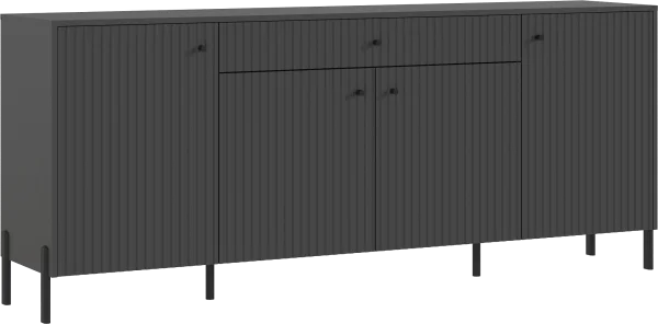 Комод Оливия (металл) графит/графит софт Комод Оливия (металл) графит/графит софт