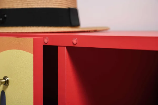 Комод Кармин 16.230.03 красный/белый шагрень Комод Кармин 16.230.03 красный/белый шагрень