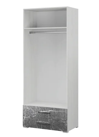 Шкаф 2-х дверный Теана ясень анкор светлый/мрамор дарк