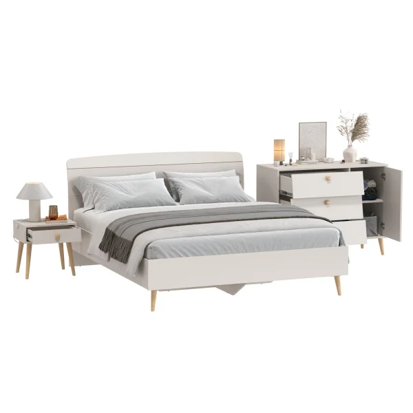 Модульная спальня Афина кашемир серый Модульная спальня Афина кашемир серый