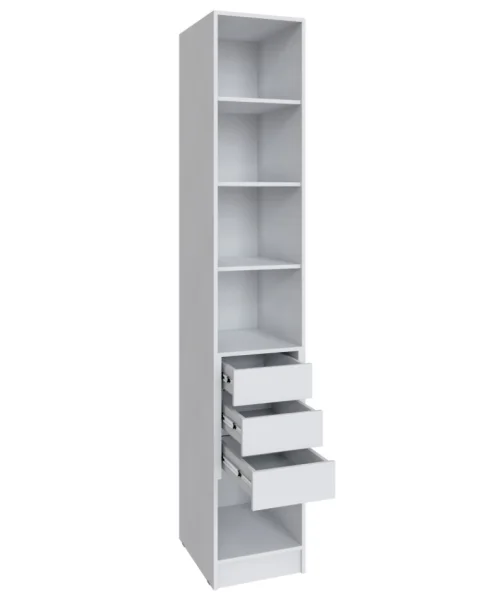 Шкаф Мадрид 0,4 с 3 ящиками внутри белый