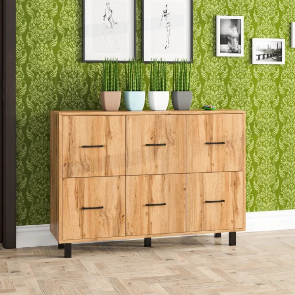 Комод 6 ящиков 127-1204 дуб вотан Комод 6 ящиков 127-1204 дуб вотан