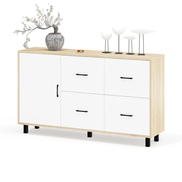 Комод 125-1504 дуб сонома/белый Комод 125-1504 дуб сонома/белый