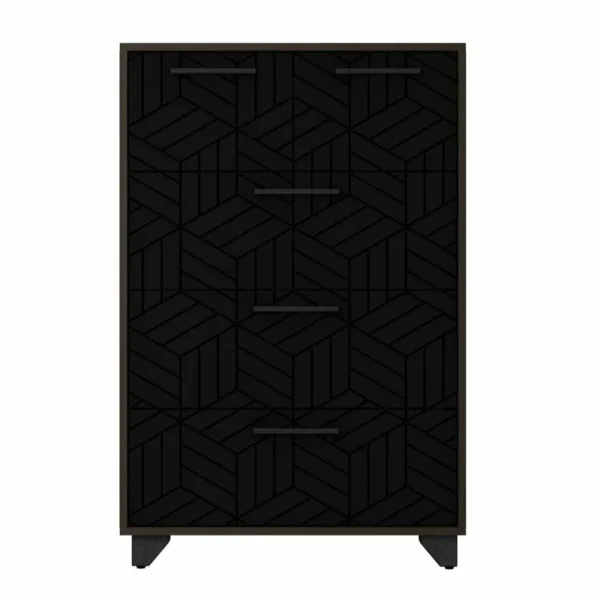 Комод Амстердам венге/черный матовый Комод Амстердам венге/черный матовый