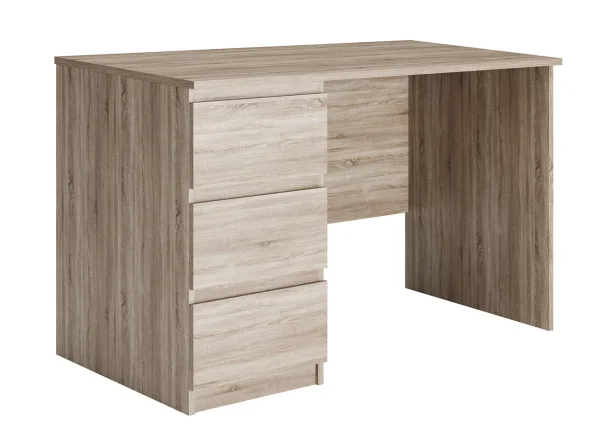 Стол письменный Кастор 3 ящика 116х65 дуб сонома