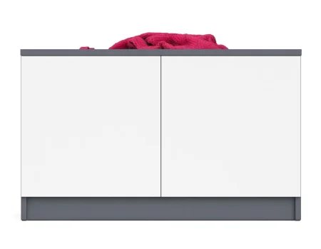 Тумба/антресоль МА 900.1 графит/белый