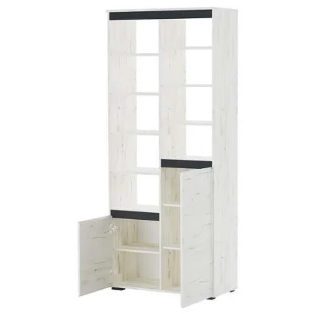 Стеллаж Гретта 2С дуб крафт белый/антрацит