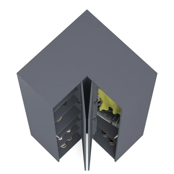 Угловой шкаф МШУ 960.1 графит Угловой шкаф МШУ 960.1 графит